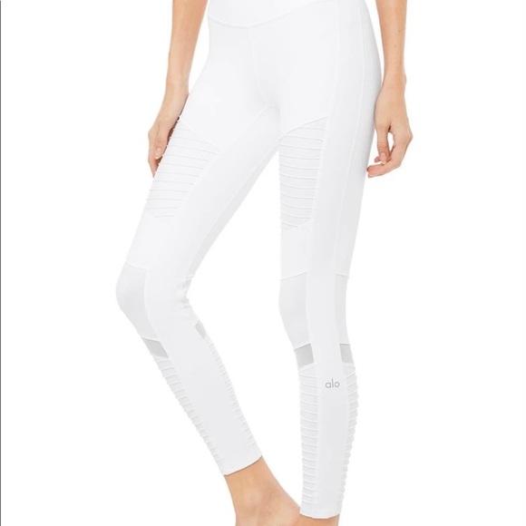 High waisted moto leggings